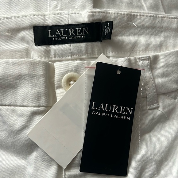 LAUREN RALPH LAUREN Plus-Size Stretch Chino Ankle Pants - Picture 6 of 8
